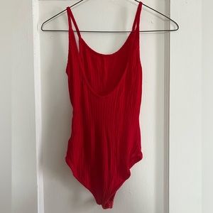 Red Out From Under (American Eagle) Leotard